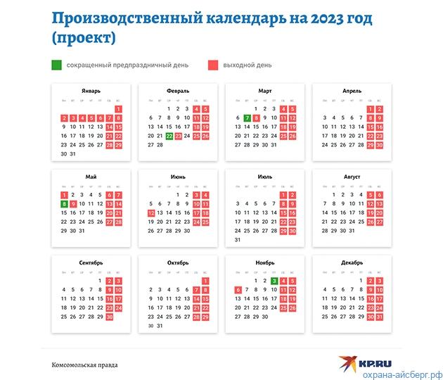 Минтруд определил выходные и праздничные дни в 2023 году – Айсберг